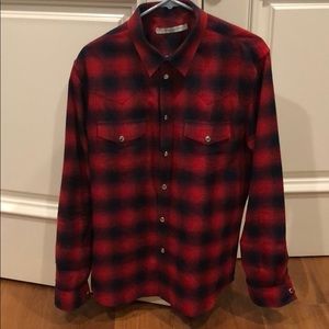 Givenchy Plaid Shirt. Size Large